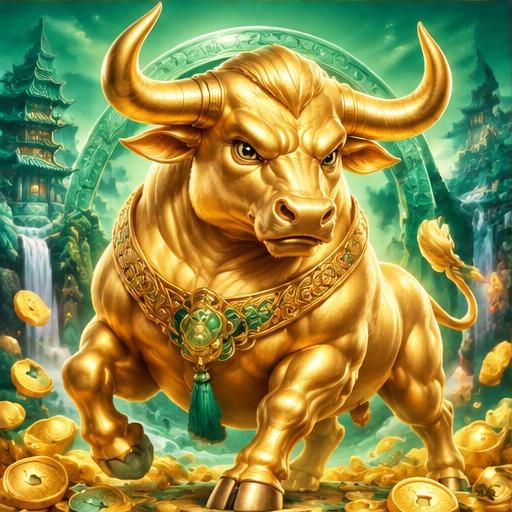 Ilustração original para Fortune Ox